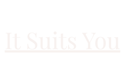 It Suits You Logo a Men's. Style Coach brand for speakers and leaders